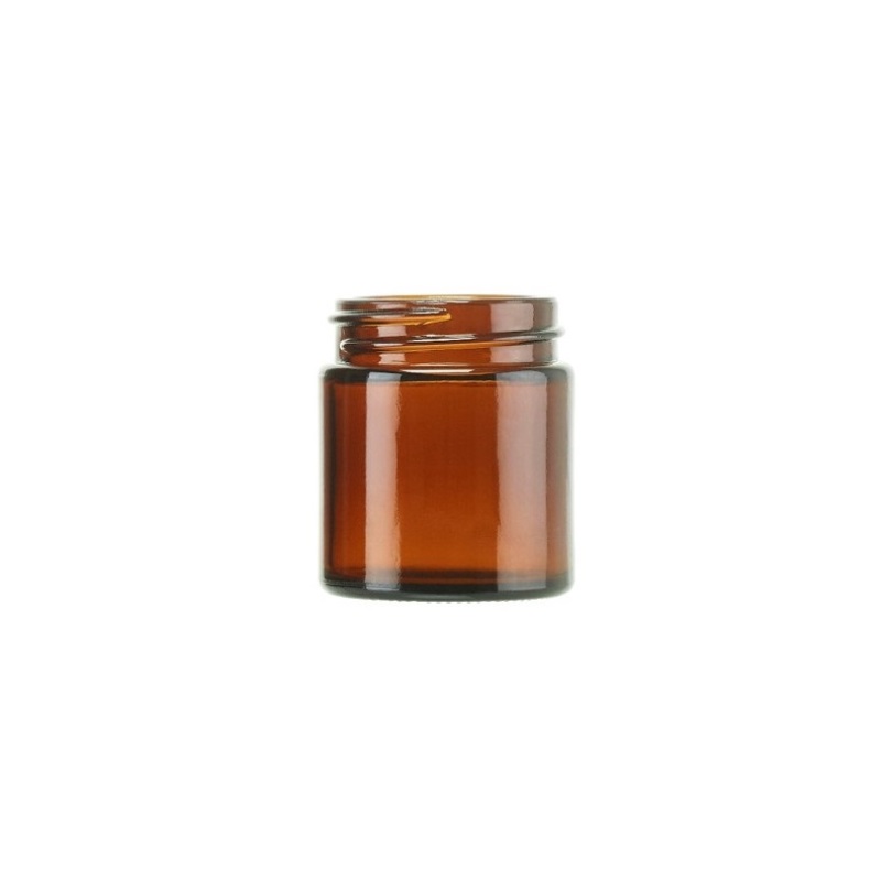 BOJ30A, 30ml, Amber, Glass, R3/38, Screw, Ointment Jars