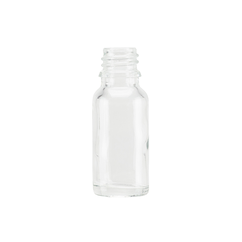 CE15C, 15ml, Clear, Glass, GL18, Screw, Dropper Bottles