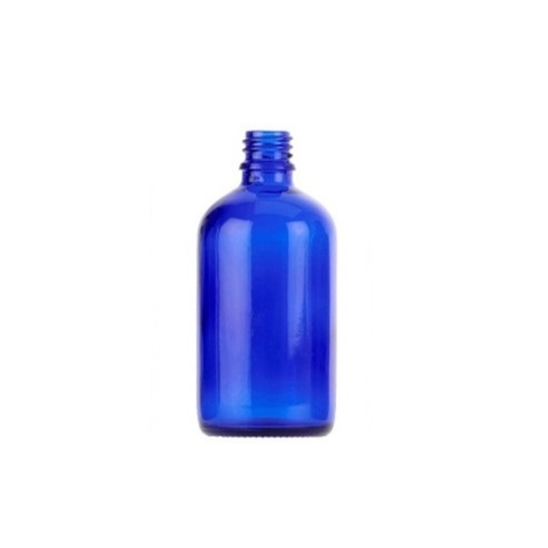 EC100B, 100ml, Blue, Glass, GL18, Screw TE, Dropper Bottles