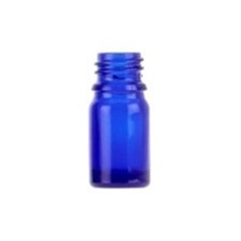 EC5B, 5ml, Blue, Glass, GL18, Screw TE, Dropper Bottles