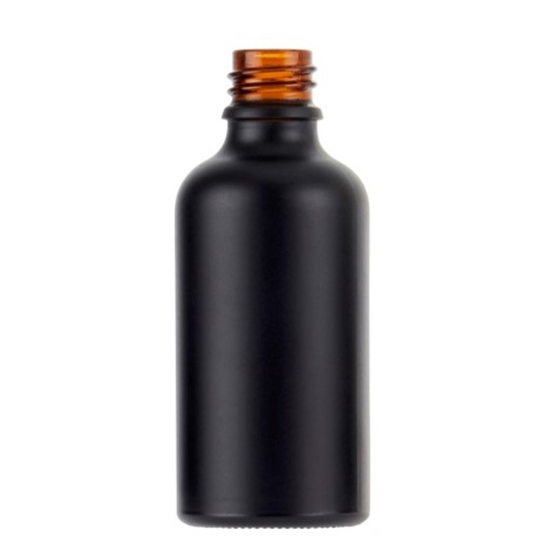 FU50AB, 50ml, Black, Glass, GL18, Screw TE, Dropper Bottles