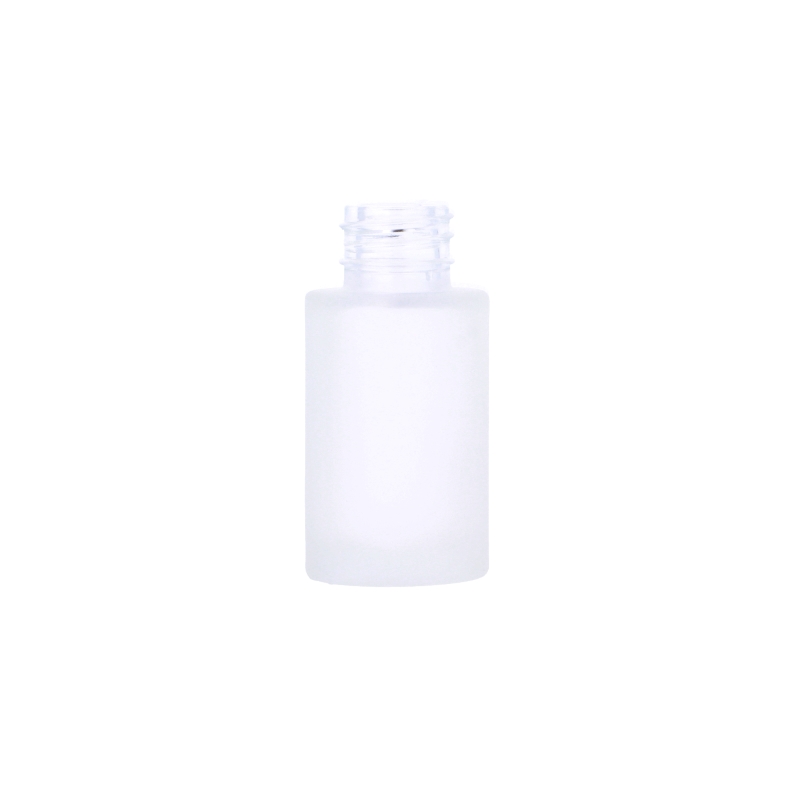 MCR15CF, 15ml, Frosted, Glass, 20/410, Screw, 10.3, Cosmetic Glass Bottles
