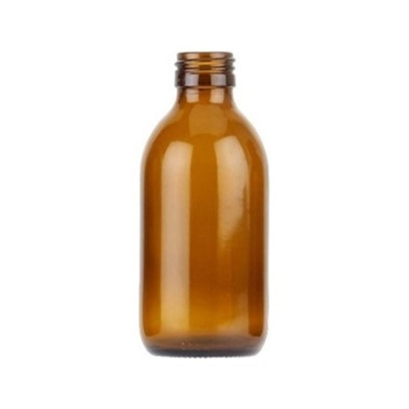 MR200AP1, 200ml, Amber, Glass, PP28, Screw, 19.1, Sirop Bottles