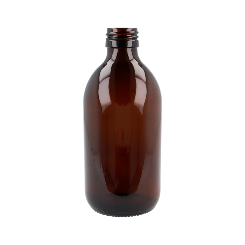 MR300AP, 300ml, Amber, Glass, PP28, Screw, 19.1, Sirop Bottles